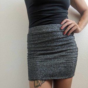 Silver Gabriella Rocha Mini Skirt. Size S/M